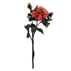 65cm Artificial Mixed Peonies Glass Vase