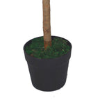 Pair of 90cm Plain Stem Artificial Topiary Bay Laurel Ball Trees