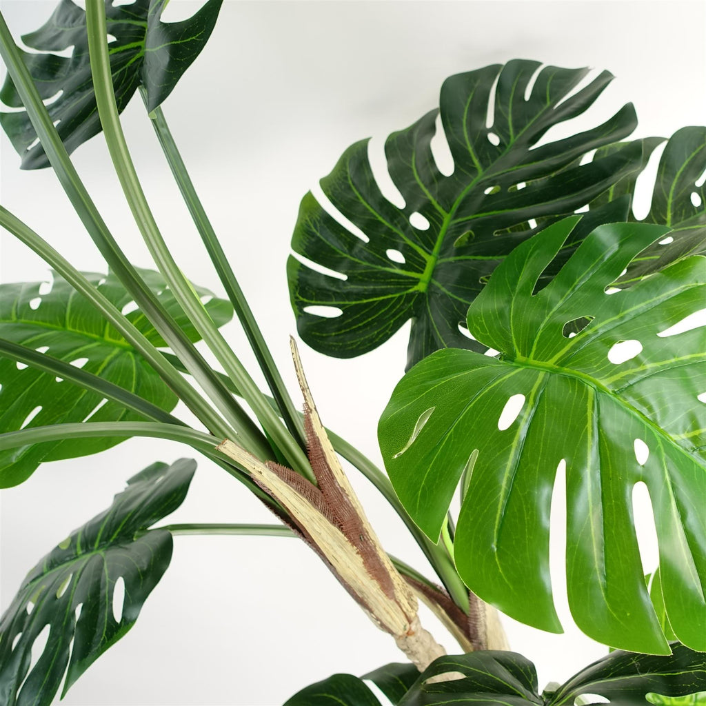 Luxury Monstera Plant Black Pot 150cm Artificial