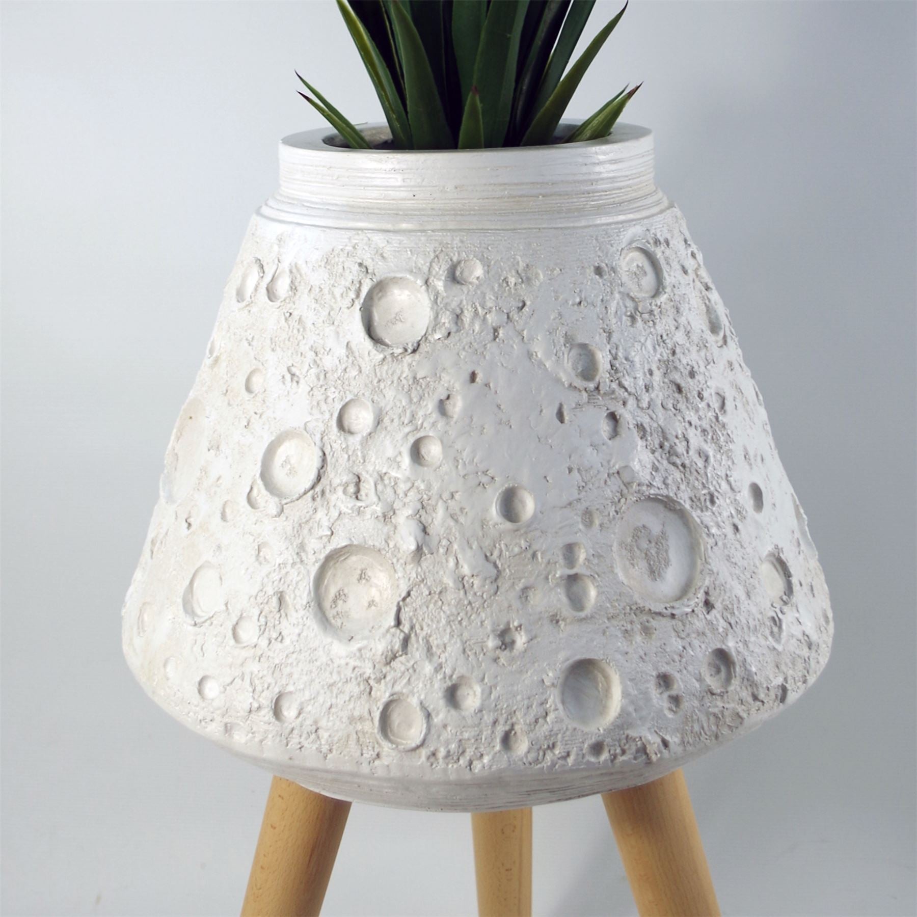 x 40cm Large Lunar White Planter 62cm