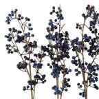 Artificial 70cm Blue Christmas Berry Spray