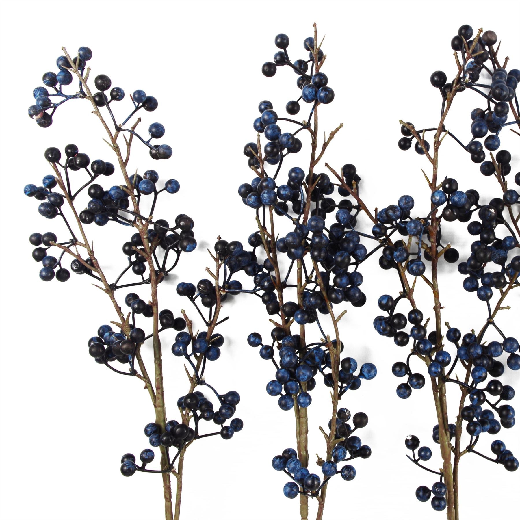 Artificial 70cm Blue Christmas Berry Spray