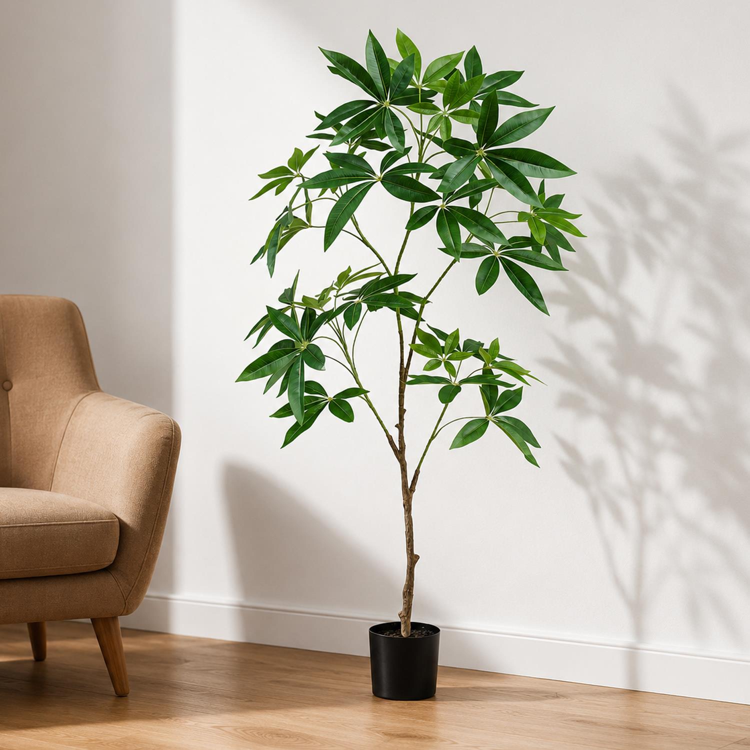 120cm Artificial Money Tree Pachira Realistic Faux Tree