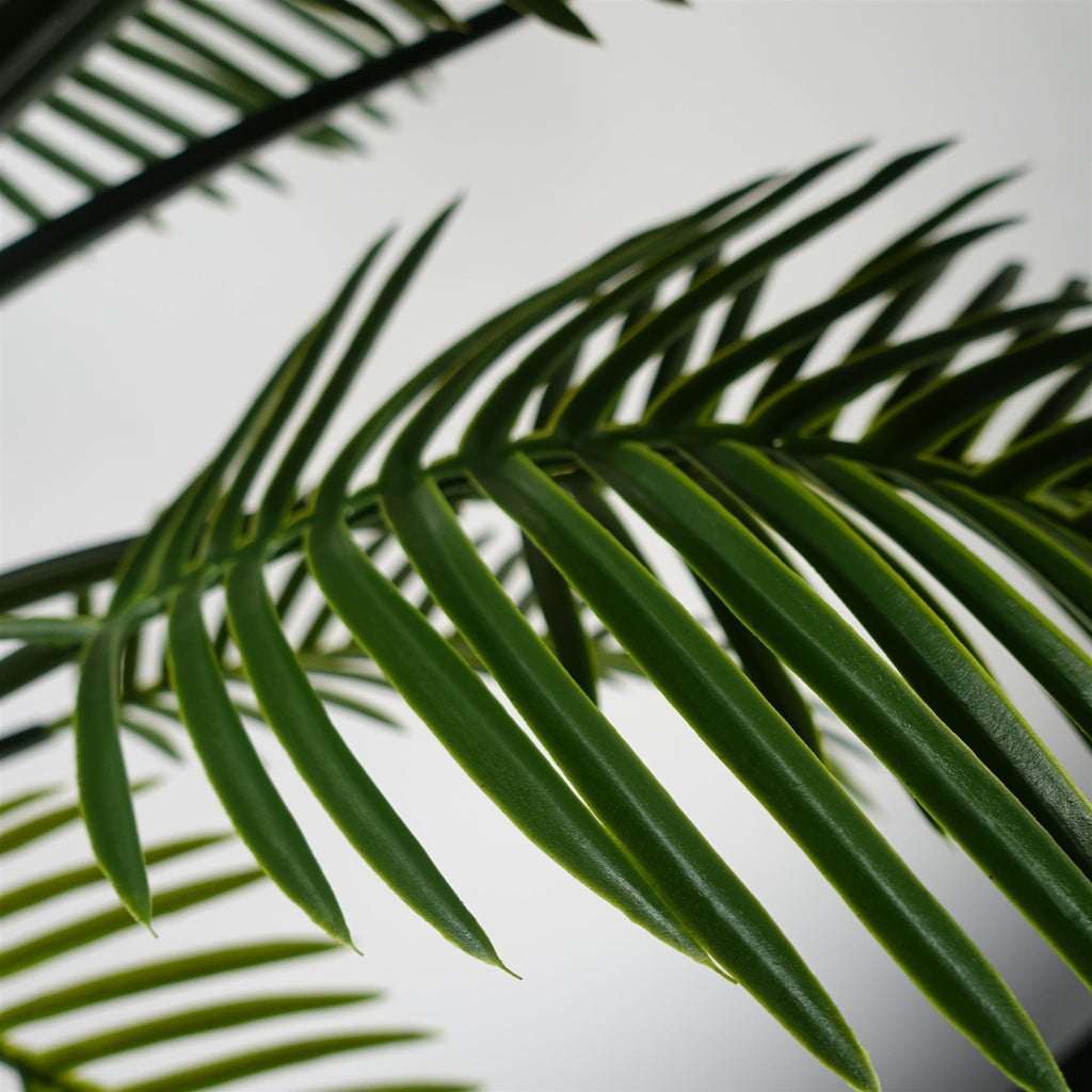 125cm Artificial UV Resistant Raphis Palm Tree Natural Trunk
