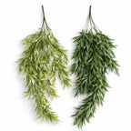 80cm Artificial Italian Ruscus Hanging Plant with Foliage Sage Green