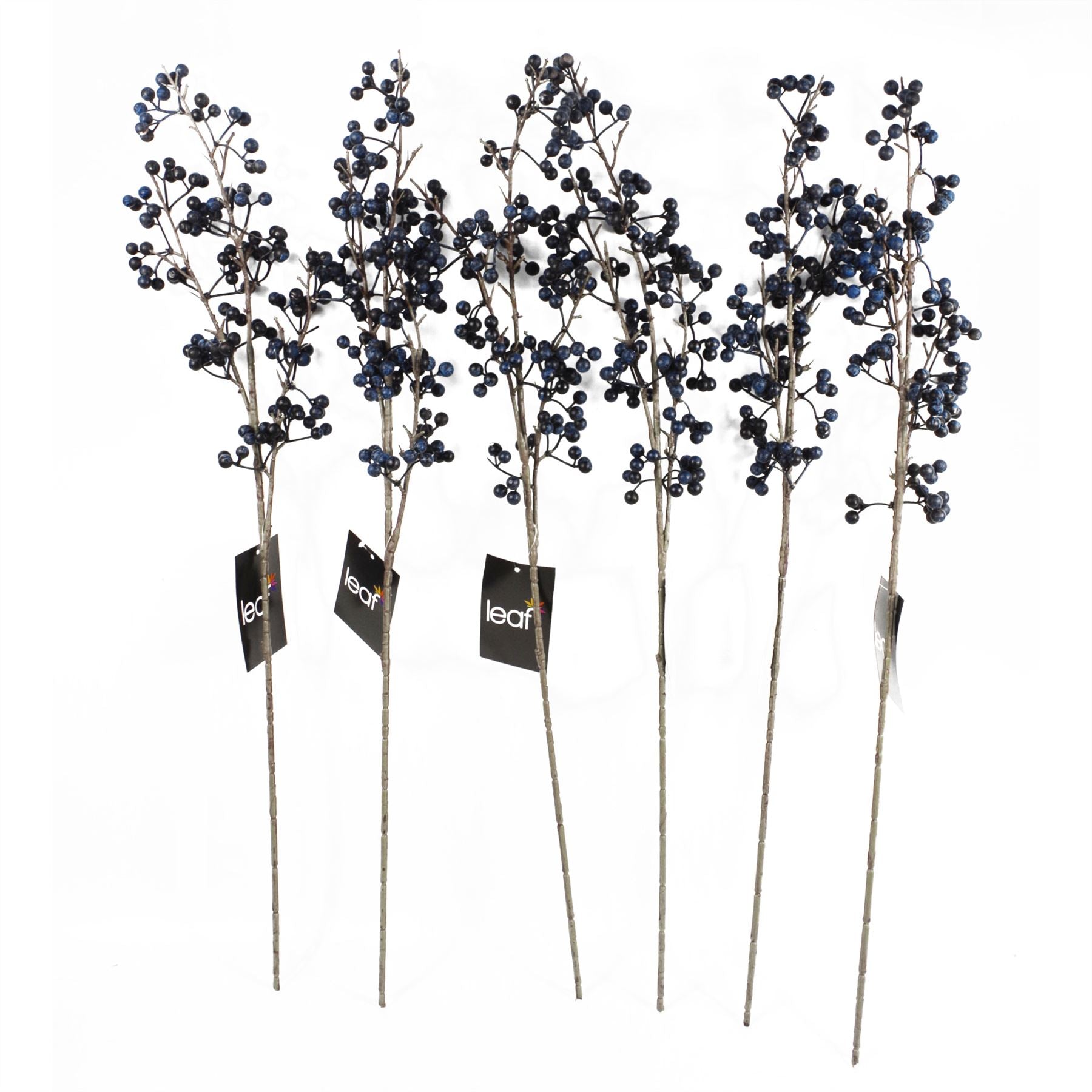 Artificial 70cm Blue Christmas Berry Spray