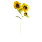 88cm Yellow Artificial Sunflower 3 heads