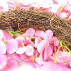 Artificial 40cm Pink Floral Blossom Wreath