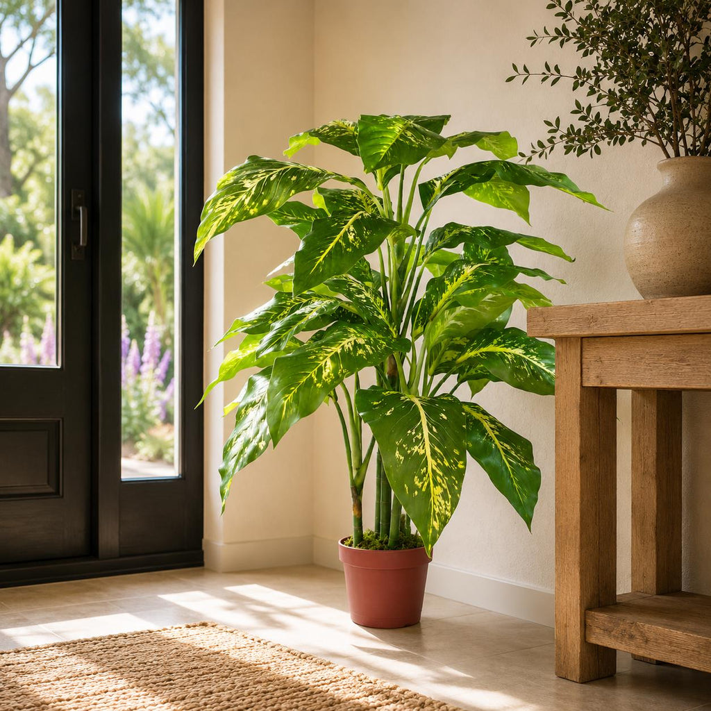 100cm Large Spotted Evergreen Tree Artificial Plant