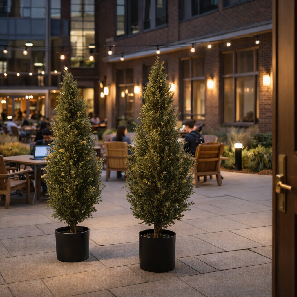 120cm Artificial Natural Look Cedar Cypress Tree