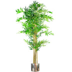 150cm Natural Look Artificial Bamboo Plants Trees with Silver Planter