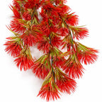75cm Artificial Red Thistle Trailing Hanging Plant Faux Floral