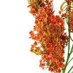 75cm Artificial Coral Berry Spray Bush Stem