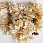 55cm Artificial Dahlia Flower Stem Dusty Cream