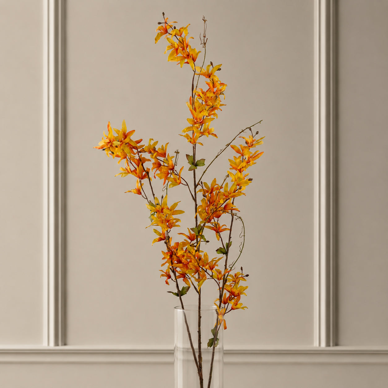 130cm Yellow Blossom Floral Spray Artificial