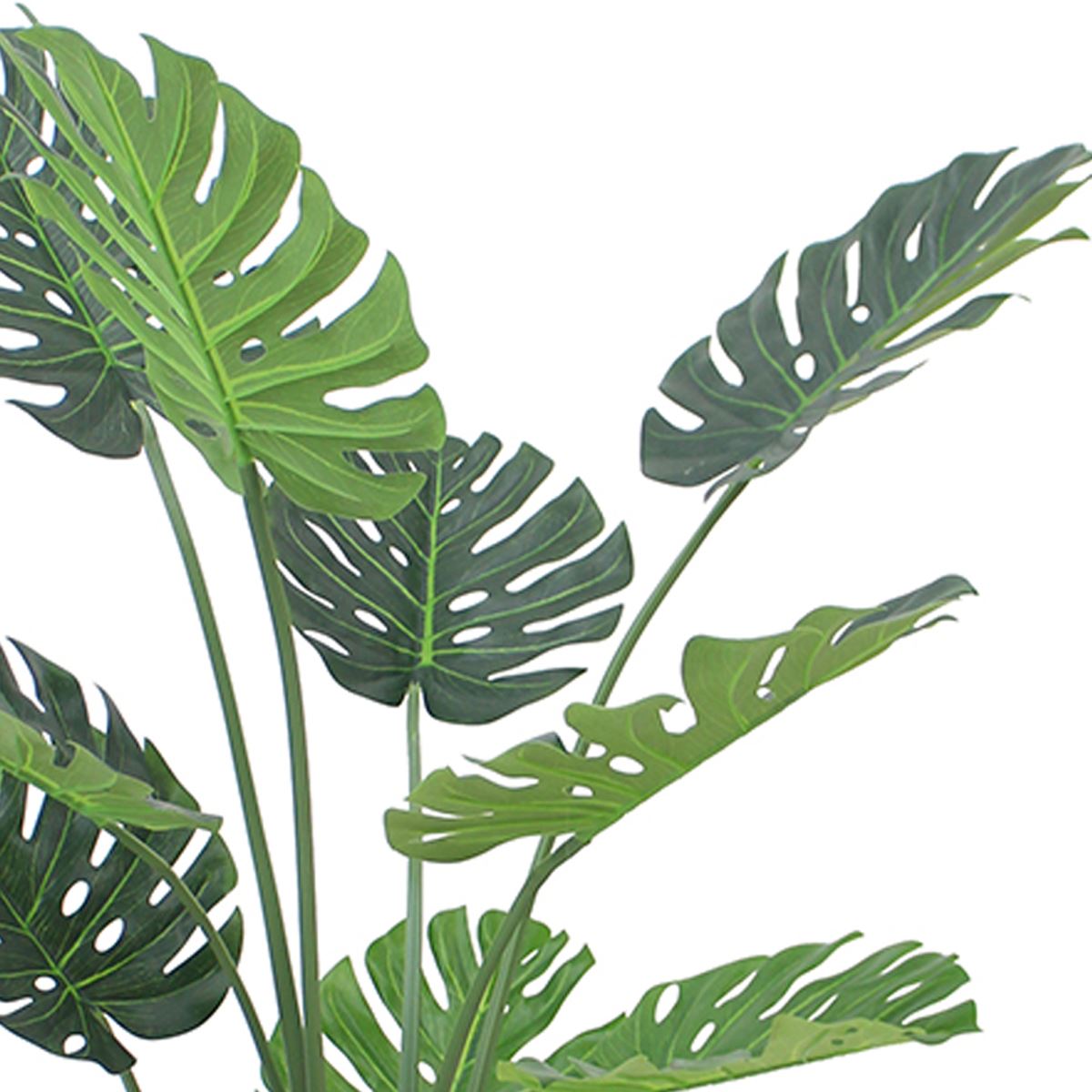 Luxury Monstera Plant Black Pot 120cm Artificial