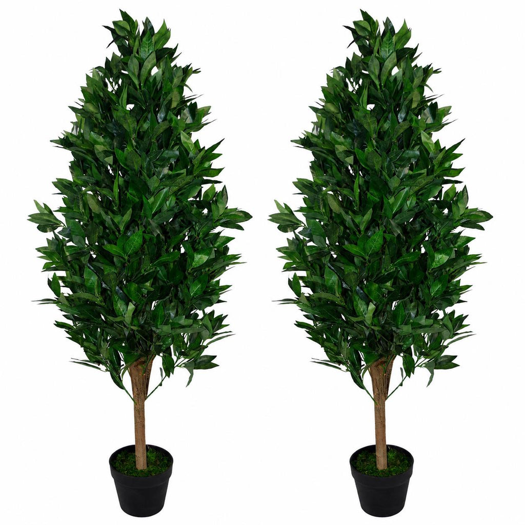 120cm Artificial Topiary Bay Tree Pyramid Cone Extra Large