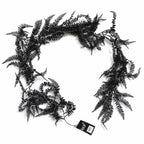 180cm Black Artificial Fern Garland Hanging Foliage Decoration