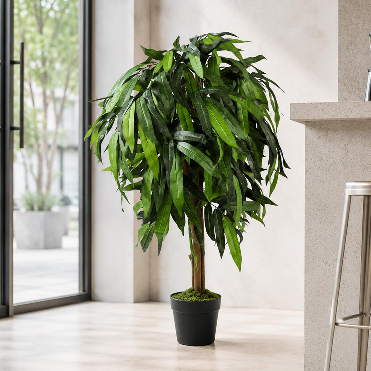 100cm Tall Large Artificial Mango Tree Plant