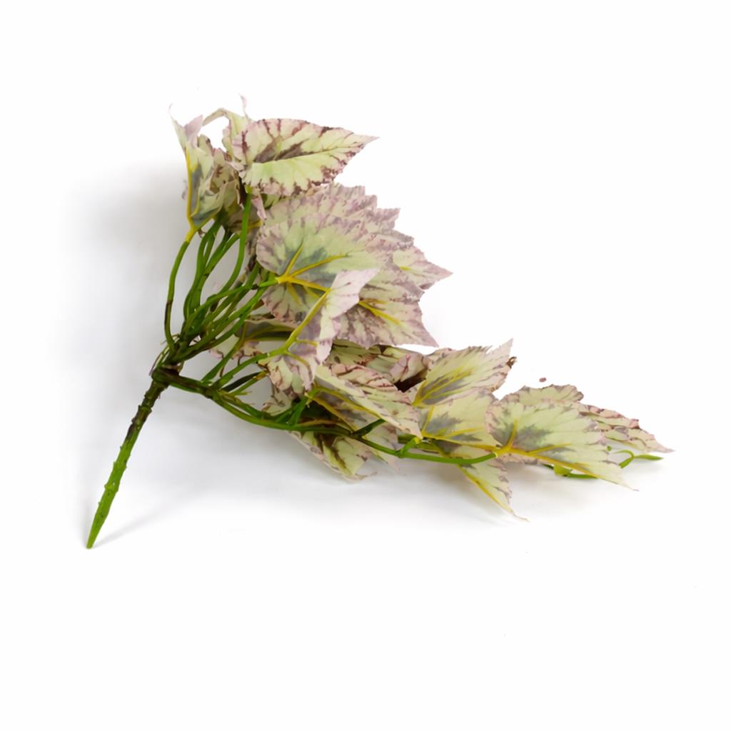 30cm Artificial Trailing Cream and Pink Caladium