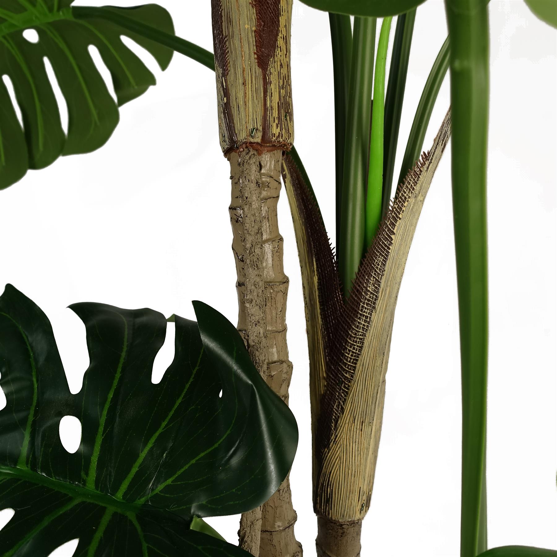 Luxury Monstera Plant Black Pot 150cm Artificial
