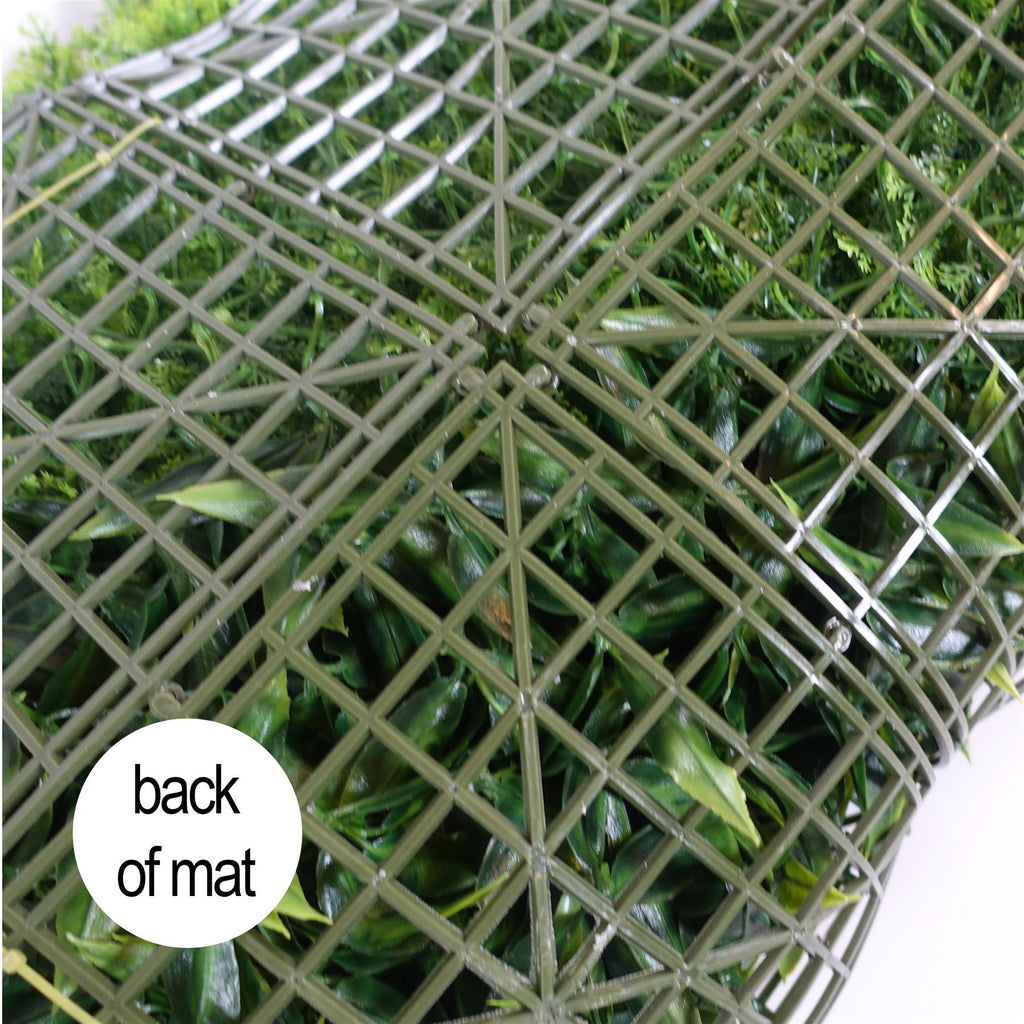 100cm Artificial Green Wall Panel Mixed Foliage Faux Living Wall