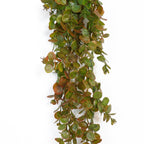 75cm Artificial Trailing Round Leaf Foliage Plant Autumn Green Bronze