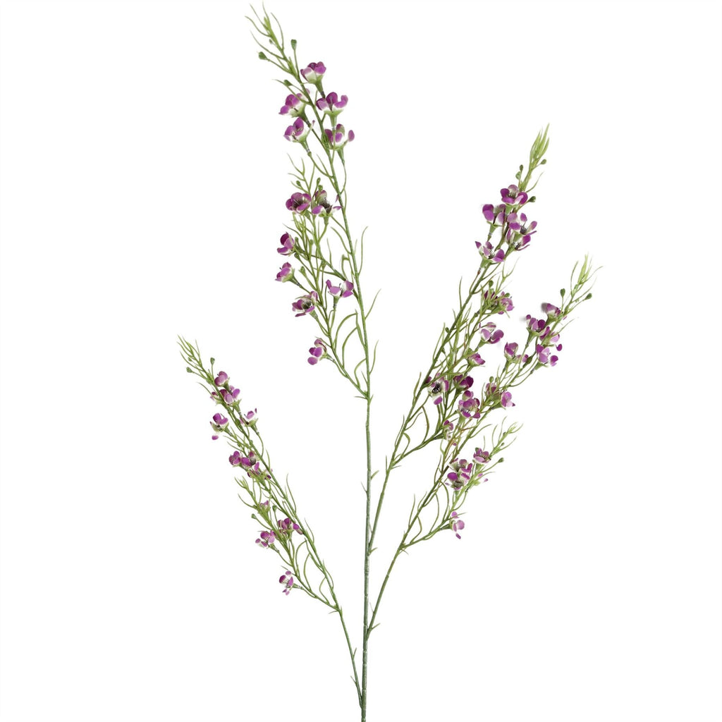 100cm Artificial Foliage with Small Flowers Purple