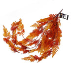 100cm Artificial Hanging Maidenhair Fern Plant Autumn Orange