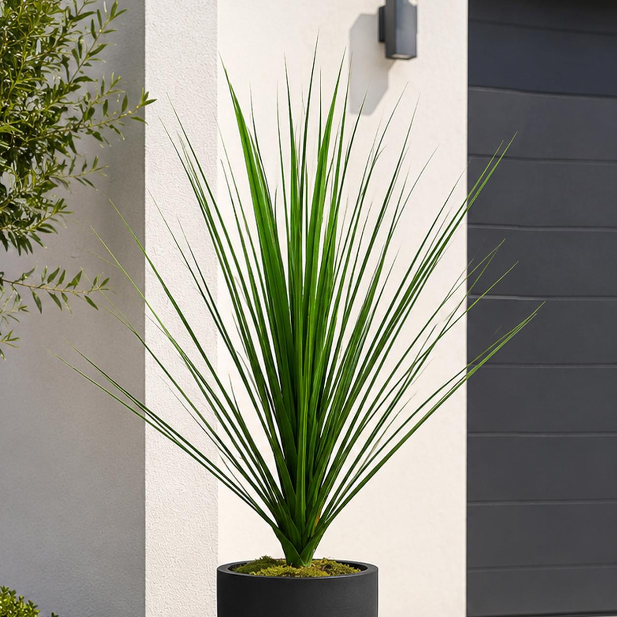 90cm UV Resistant Artificial Onion Grass Stem Green Outdoor