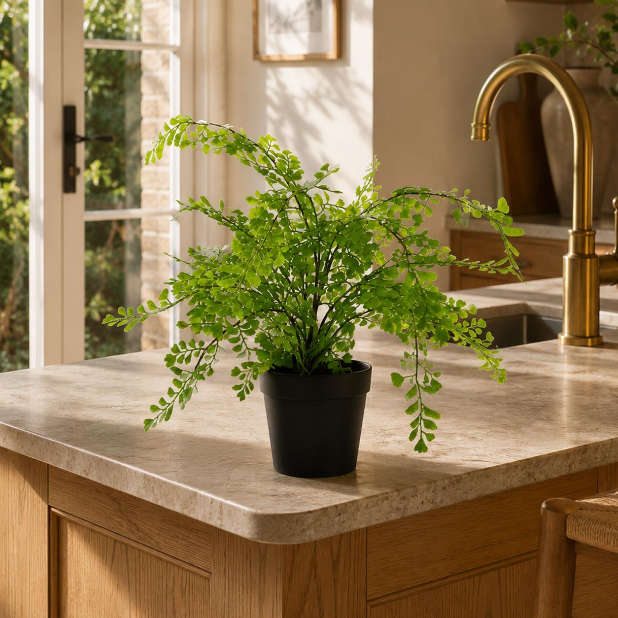 Artificial Potted Fern Plant 35cm