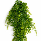 75cm Artificial Trailing Fern Bush Hanging Faux Greenery Plant
