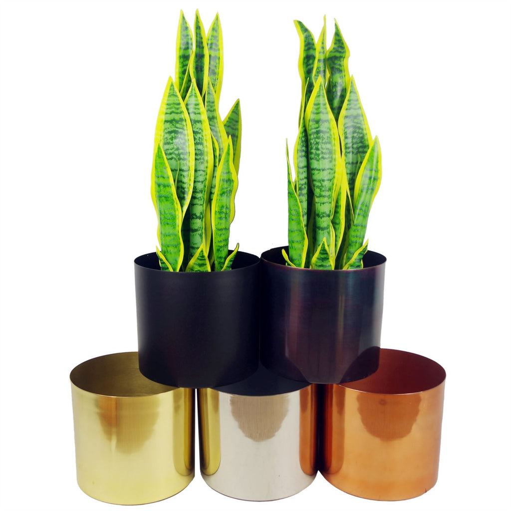Leaf Planter Plant Pot with Polished Gold Finish 20 x 18cm GoldGold
