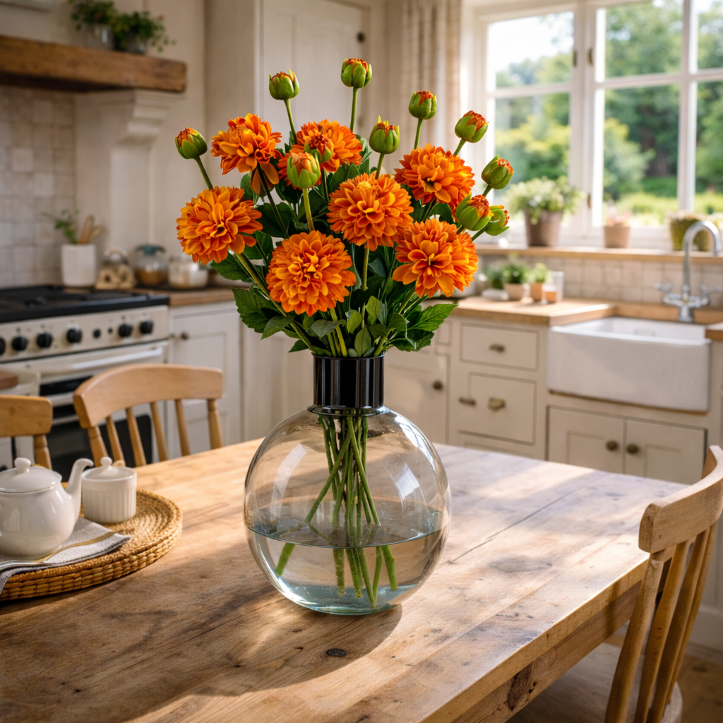 40cm Grey Smoke Bottle Glass Vase