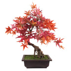 Artificial Red Maple Bonsai Tree 50cm