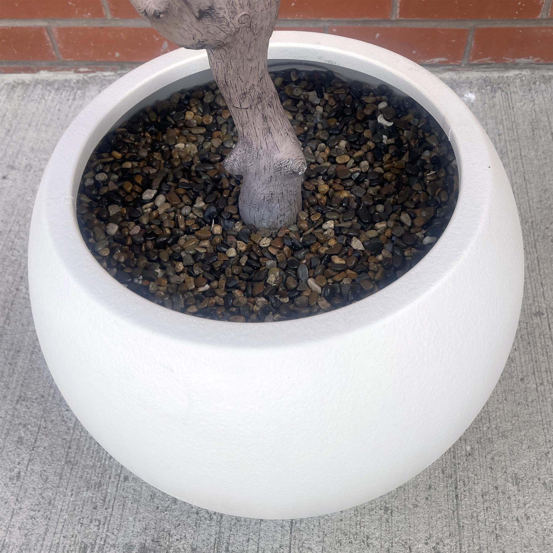 200cm XXL Artificial Olive Tree with Decorative Planter