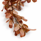 70cm Artificial Trailing Leaf Spray Stem Dusty Orange