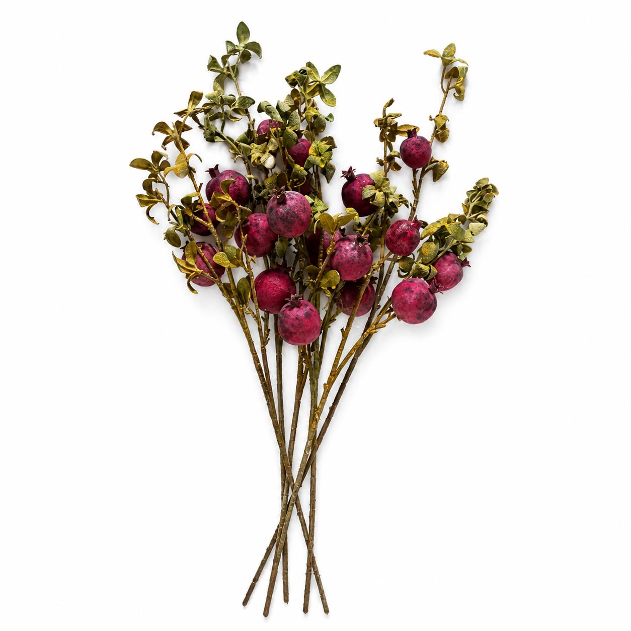 75cm Pomegranate Stem Artificial Purple