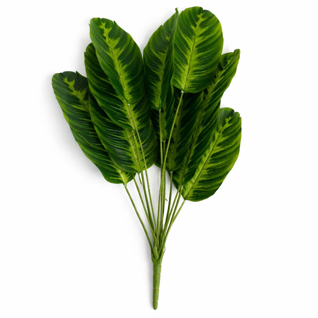 65cm Artificial Dieffenbachia Stem Plant Faux Green Foliage