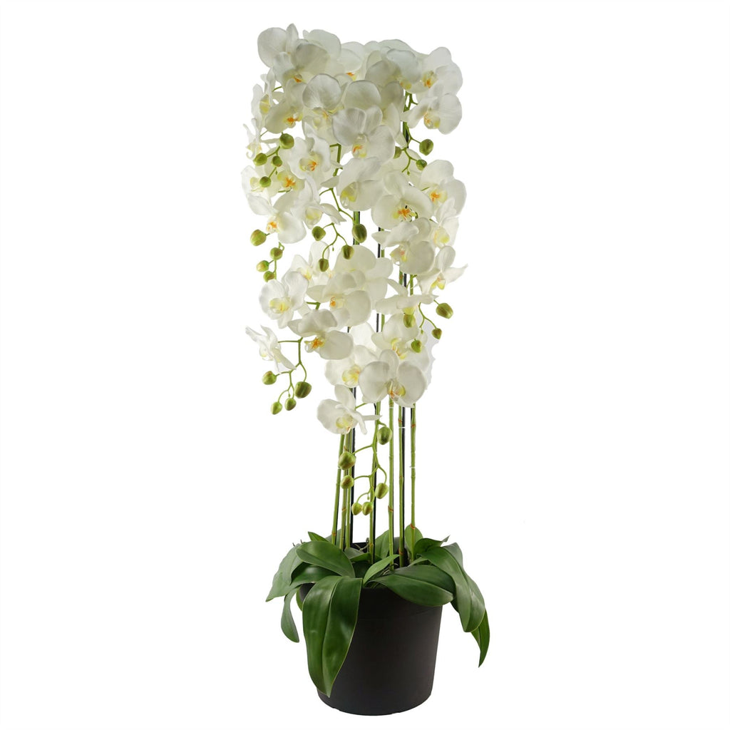 110cm Artificial White Orchid Plant Artifcial 41 REAL TOUCH flowers