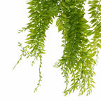 100cm Artificial Trailing Green Leaf Hanging Fern Plant Wired Stems
