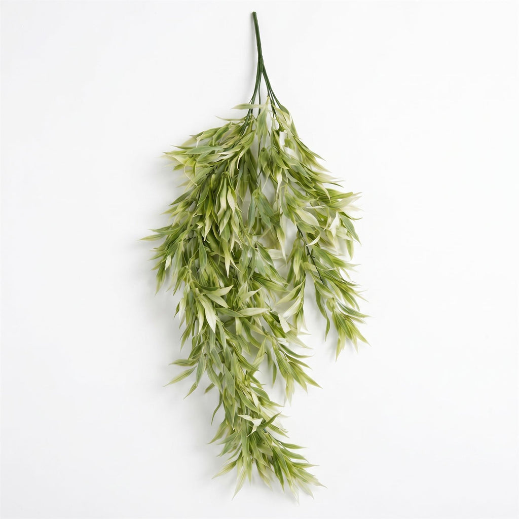 80cm Artificial Italian Ruscus Hanging Plant with Foliage Light Green