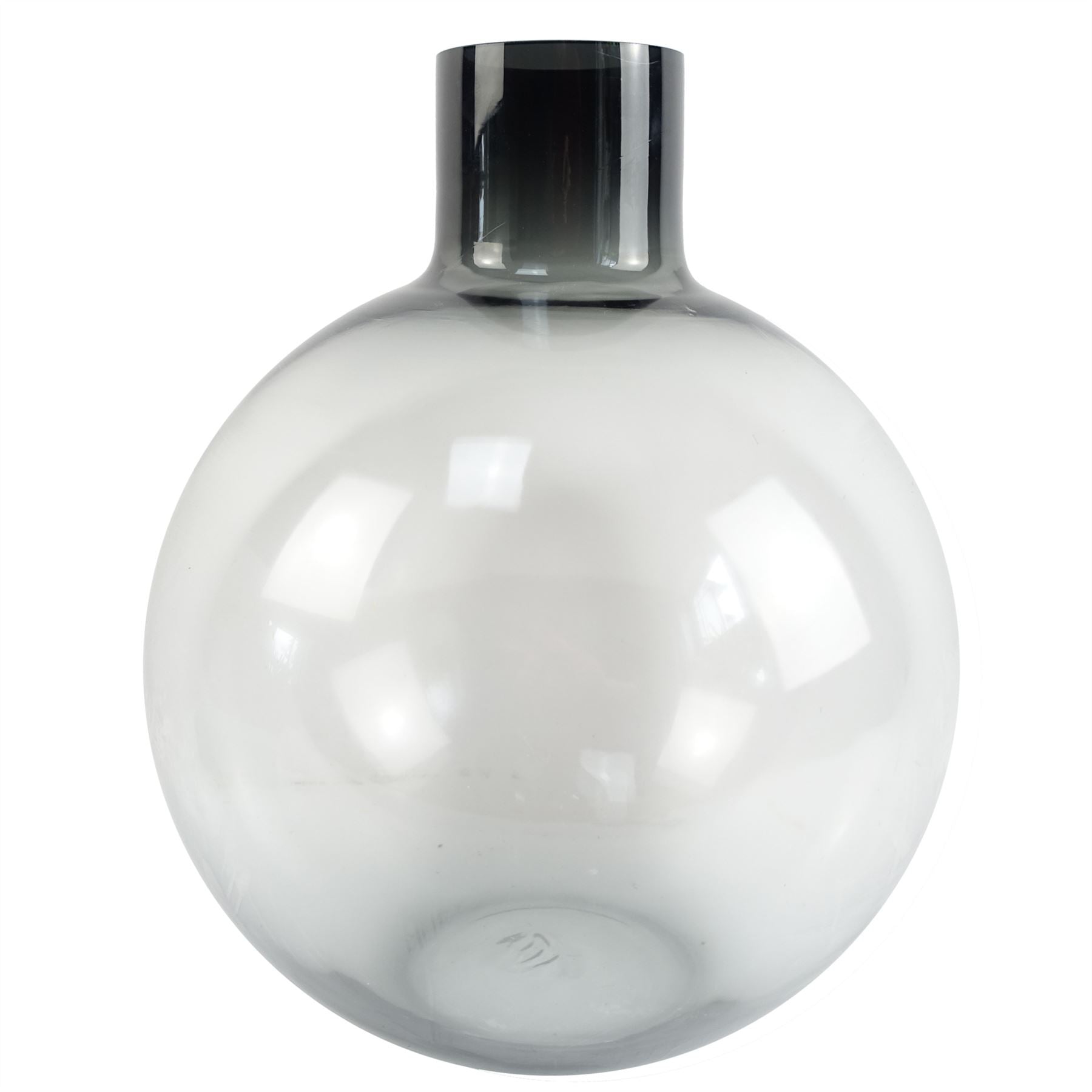 95cm Artificial Black Chrysanthemum Bundle Glass Ball Vase