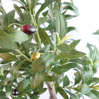 120cm Artificial Natural Look Olive Tree with Wooden Trunk