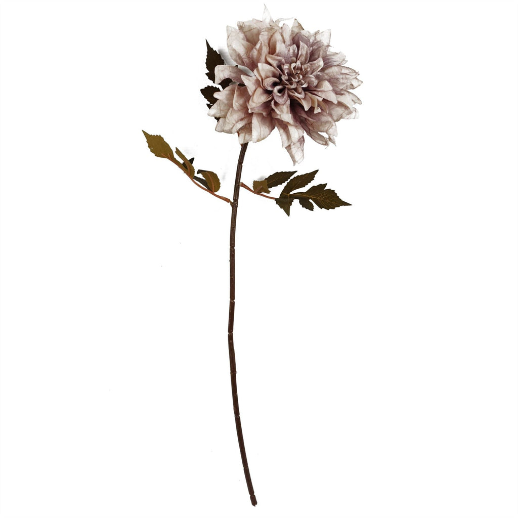 55cm Artificial Dahlia Flower Stem Dusty Pink
