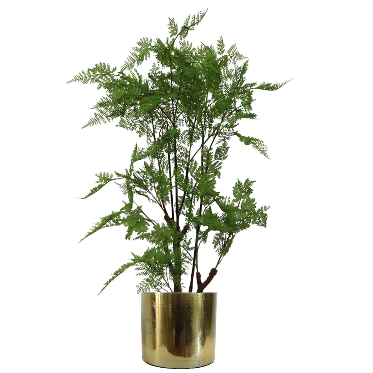18cm Gold Etched Planter