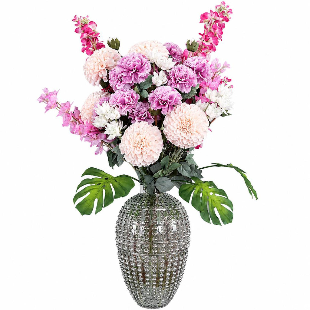 75cm Dahlia Artificial Flowers Tropical Blossom Bubble Vase