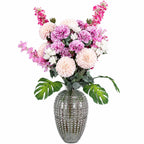 75cm Dahlia Artificial Flowers Tropical Blossom Bubble Vase