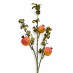 75cm Pomegranate Stem Artificial Yellow