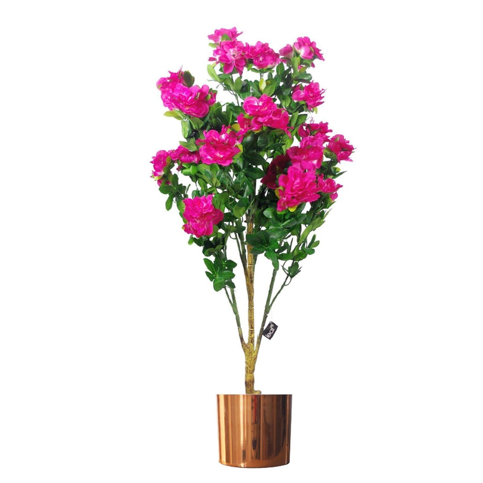 Leaf Planter Plant Pot with Polished Copper Finish 20 x 18cm